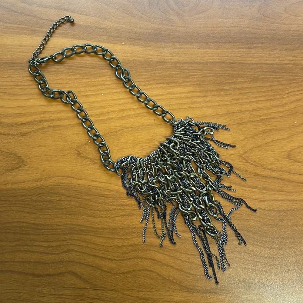 🤎Hive and Honey Mixed Metal Statement Necklace🖤